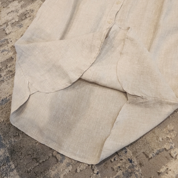 NWT J. Crew Linen Baird McNutt Relaxed-fit Short-sleeve Button Shirt Dress XS - Picture 7 of 15